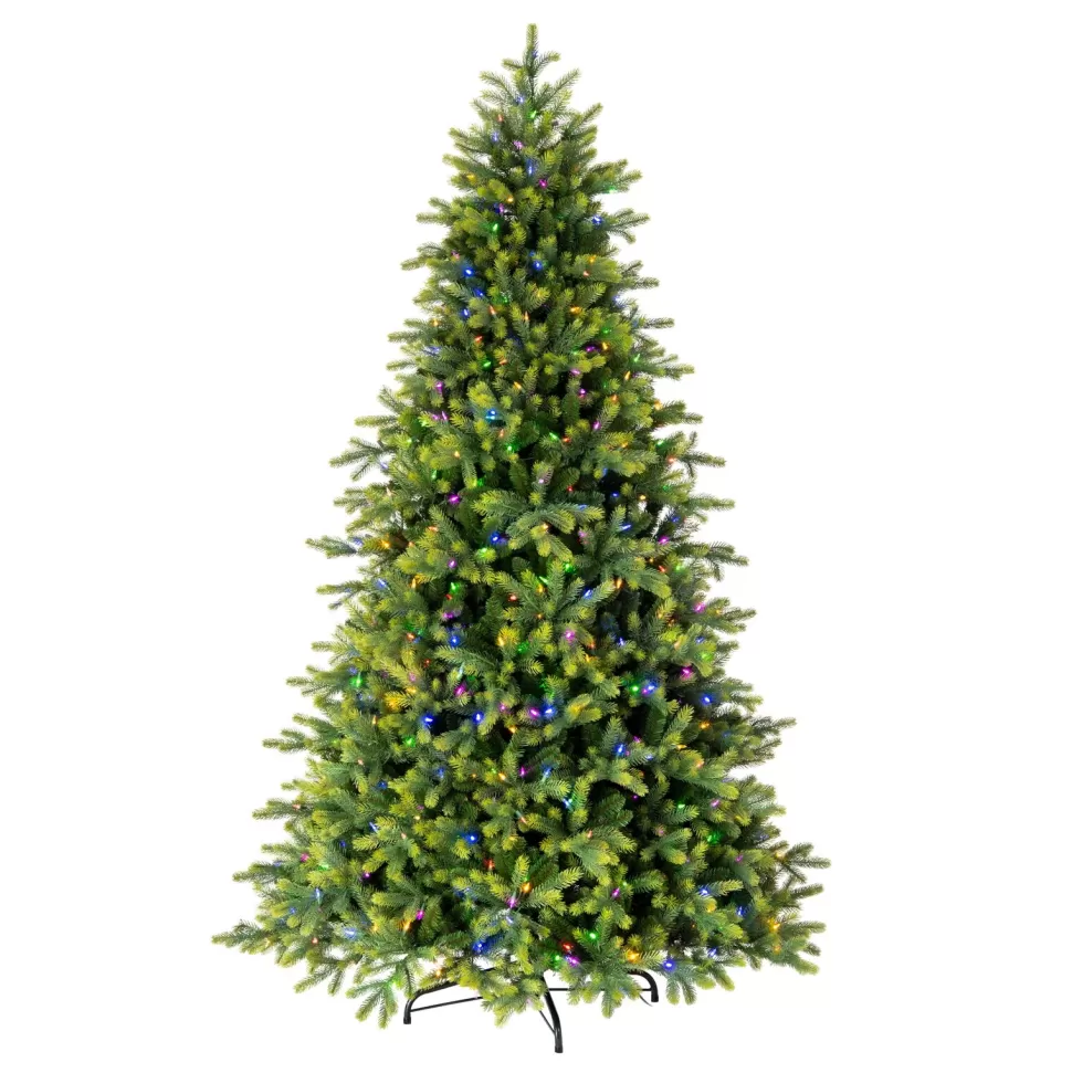 Cheap The Holiday Aisle 108'' H Green Realistic Fir Christmas Tree With 1100 Led Color Changing/Combination Lights