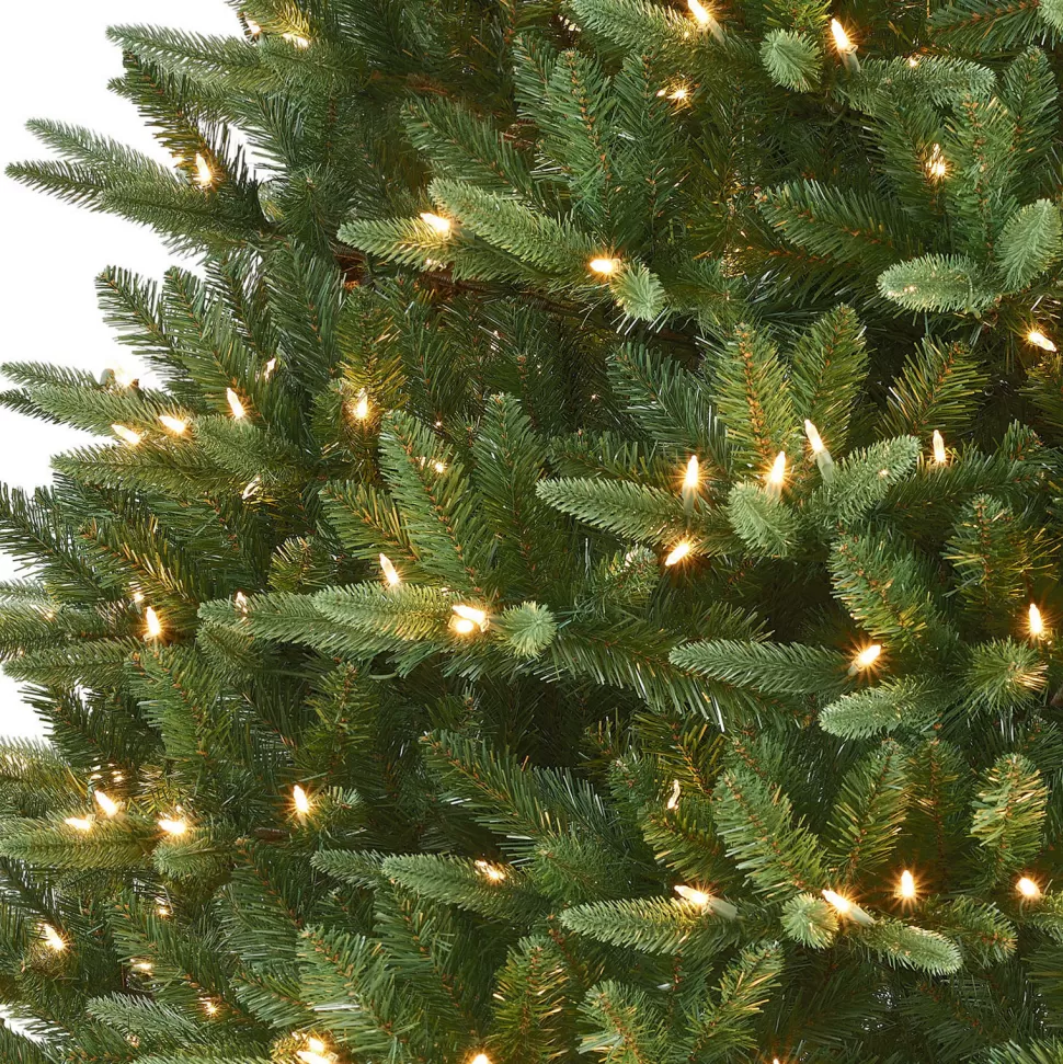 Store The Holiday Aisle 12' H Slender Green Pine Christmas Tree With 800 Lights