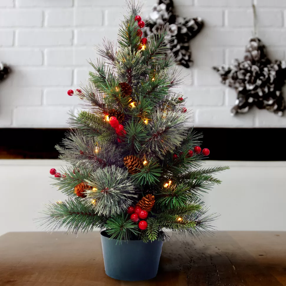 Hot Three Posts 2' Pine Artificial Christmas Tree
