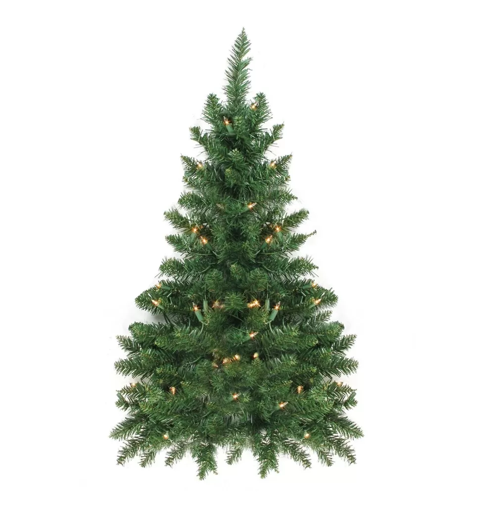 Hot Northlight Seasonal 3' Pre-Lit Buffalo Fir Artificial Christmas Wall Or Door Tree - Clear Dura Lights