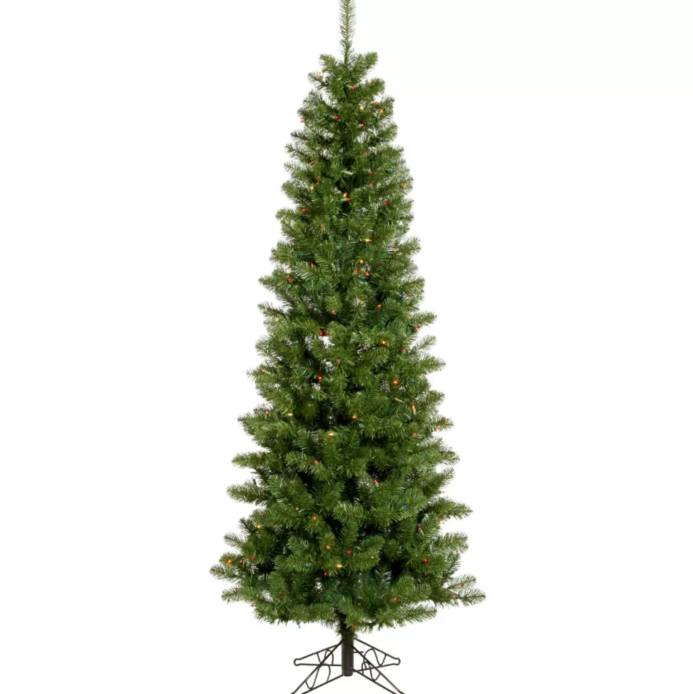 Cheap The Holiday Aisle 4.5' Green Pine Artificial Christmas Tree With Led Mini Lights