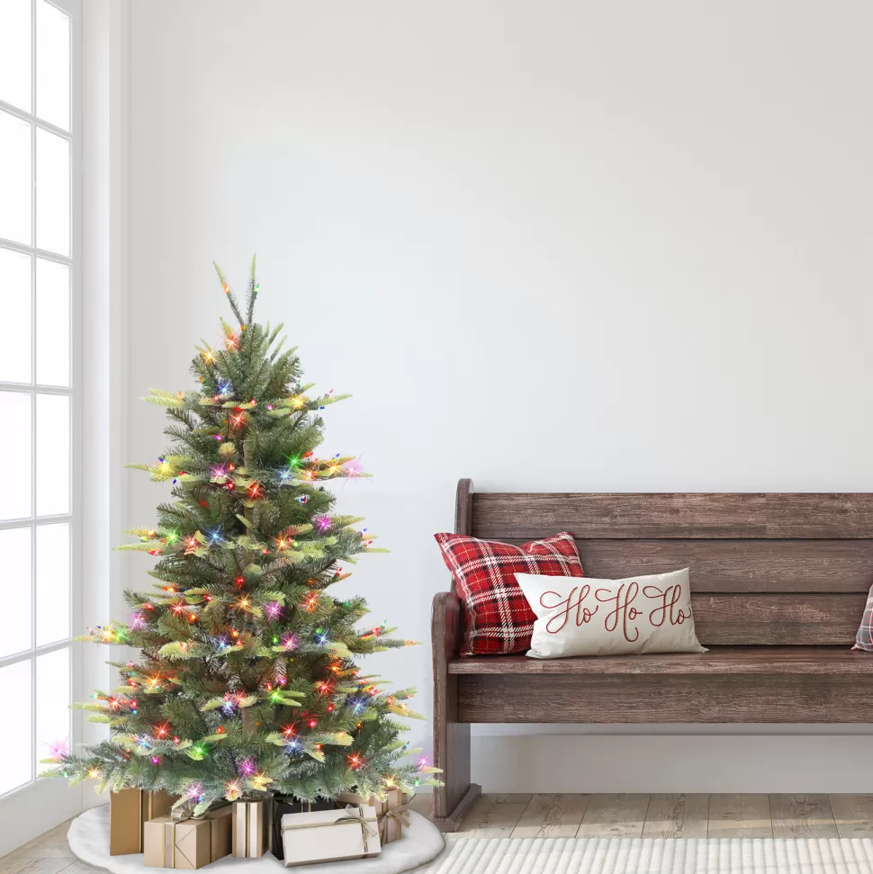 Shop The Holiday Aisle 4'5" H Green Realistic Artificial Fir Christmas Tree With 250 Lights