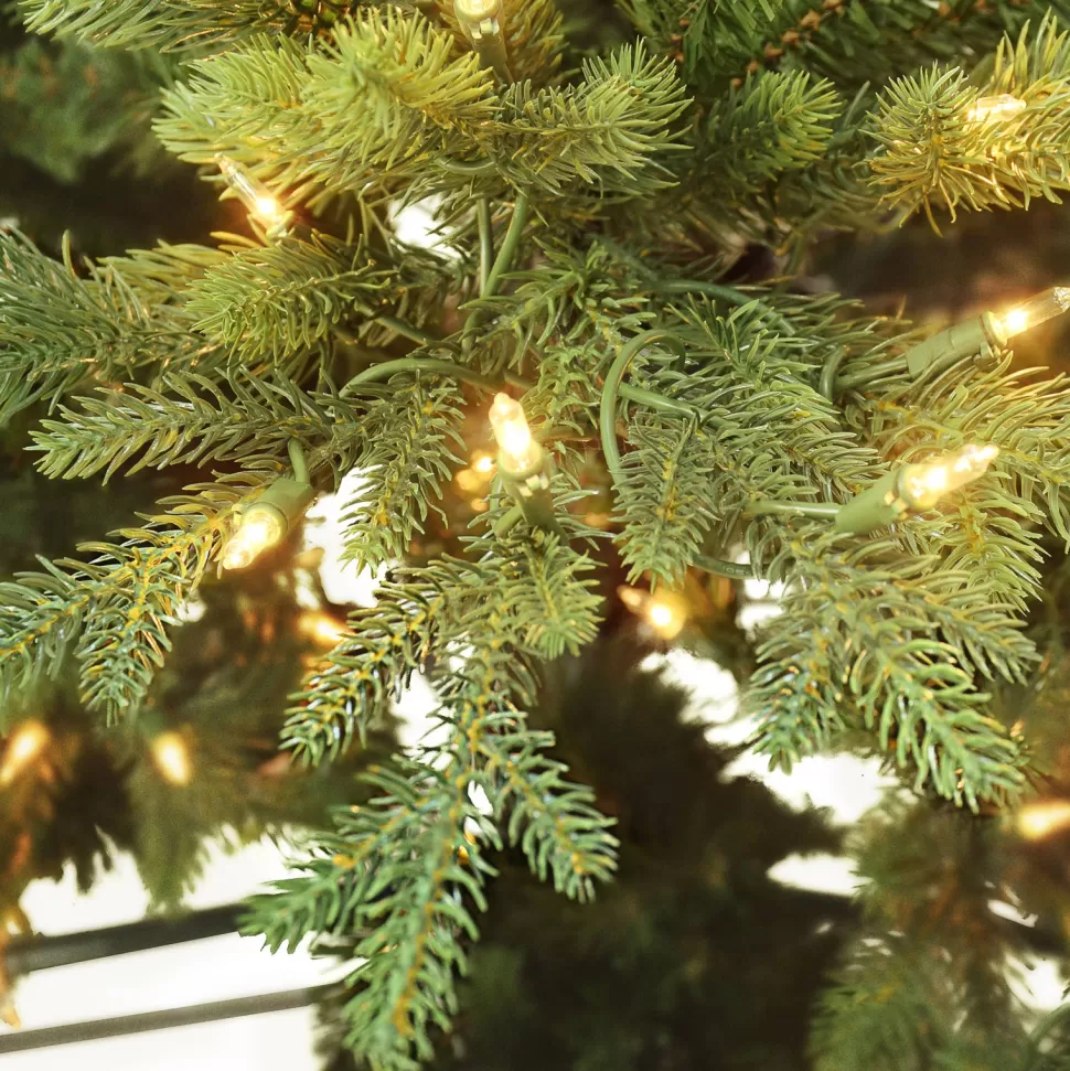 Sale The Holiday Aisle 4'5" H Slender Green Realistic Artificial Fir Christmas Tree With 200 Lights