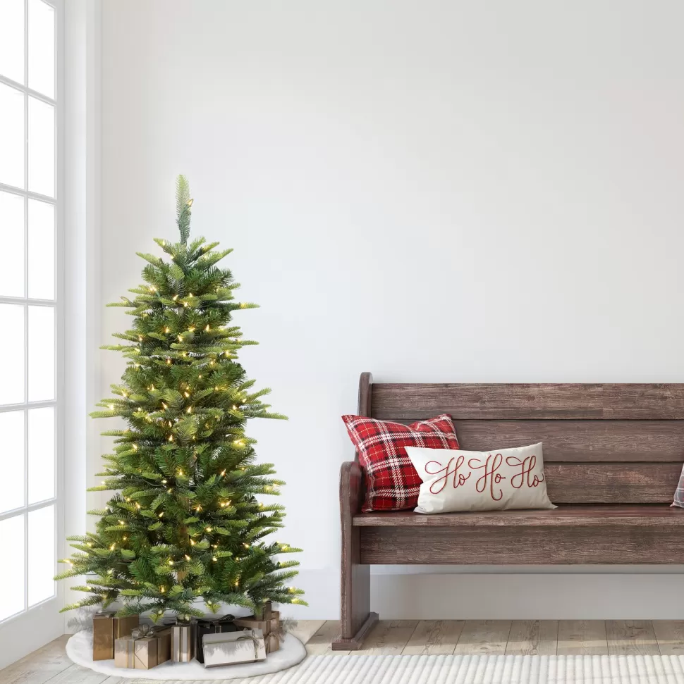 Store The Holiday Aisle 4.5' Lighted Artificial Fir Christmas Tree - Stand Included