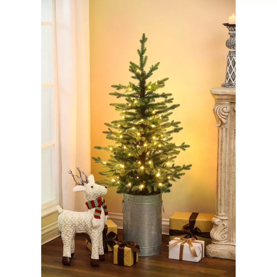 New Sand & Stable 48'' Lighted Artificial Fraser Fir Christmas Tree - Stand Included