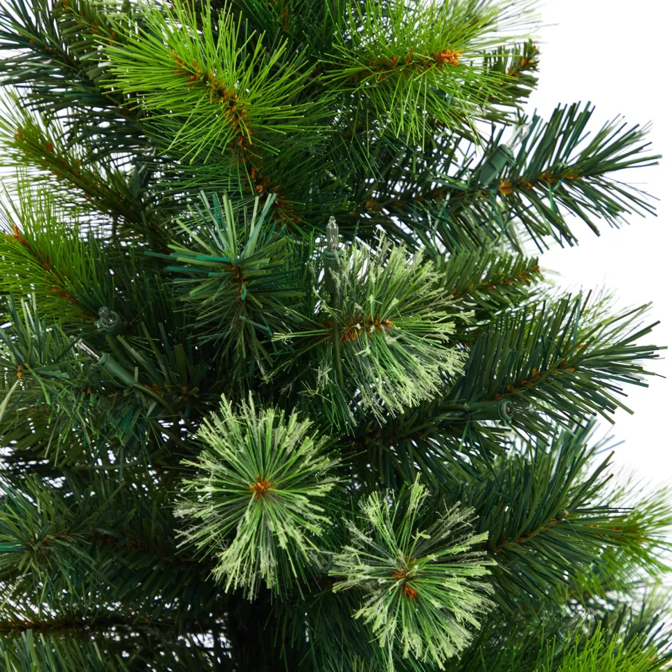 Outlet The Holiday Aisle 4' 6" H Green Realistic Artificial Pine Cashmere Christmas Tree With 100 Led Lights
