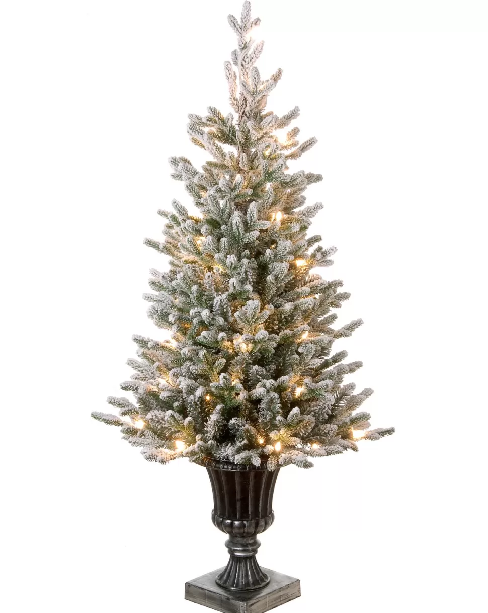 Best The Holiday Aisle 4' Green Fir Artificial Christmas Tree With 100 Clear Lights