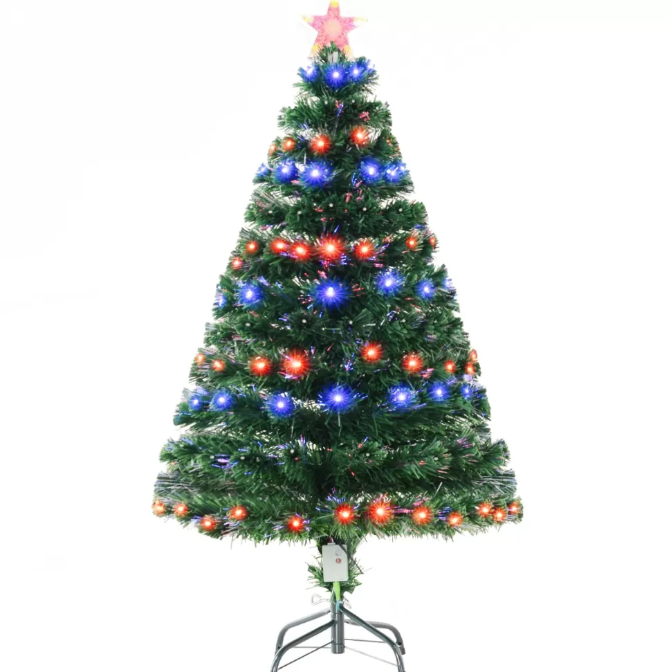 Outlet The Holiday Aisle 4' Green Fir Artificial Christmas Tree With 130 Multi-Colored Lights