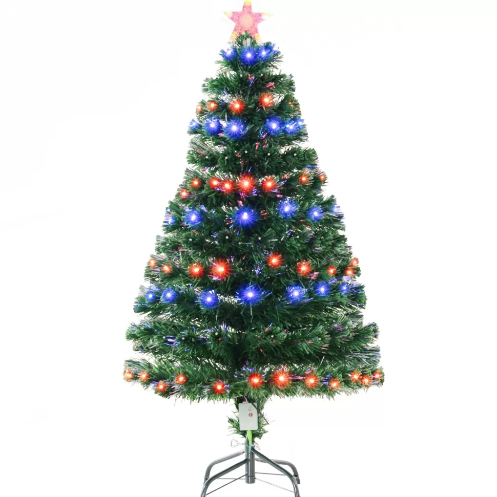 Outlet The Holiday Aisle 4' Green Fir Artificial Christmas Tree With 130 Multi-Colored Lights