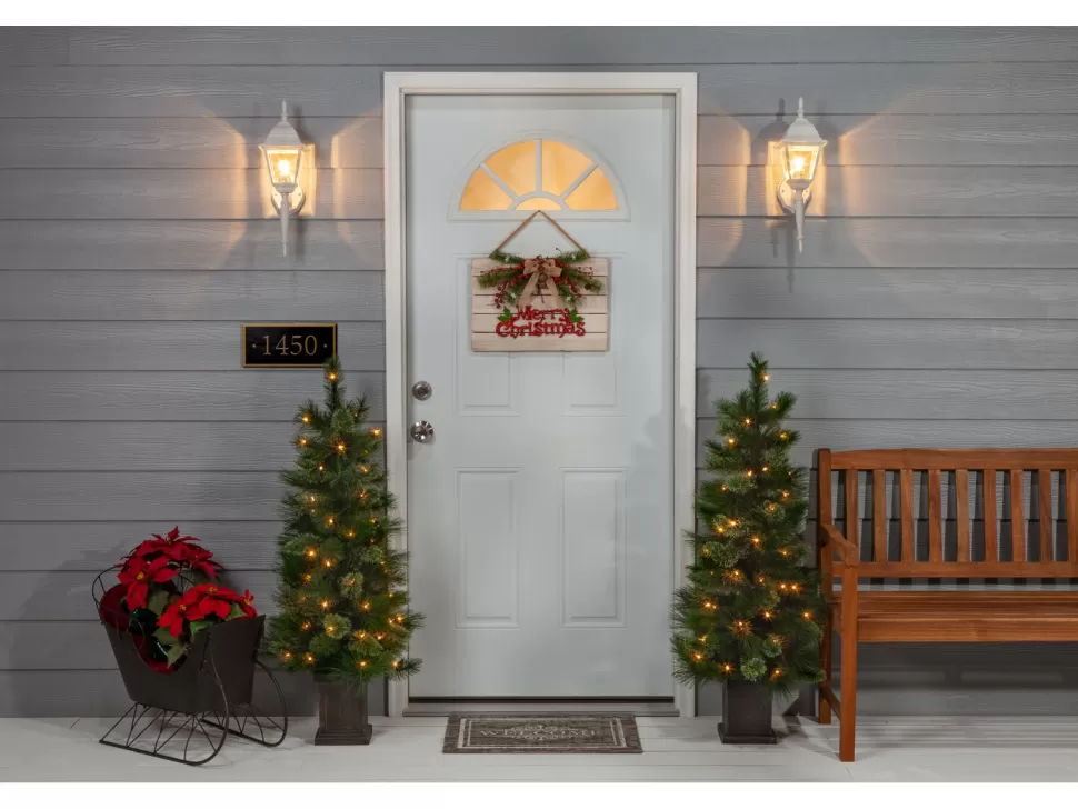 Shop The Holiday Aisle 4' Green Fir Artificial Christmas Tree With 70 White Lights