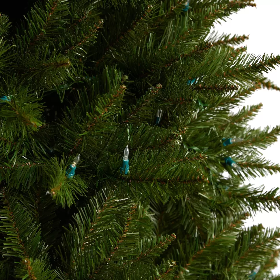 Outlet The Holiday Aisle 4' H Green Spruce Cashmere Christmas Tree With 200 Led Color Changing/Combination Lights