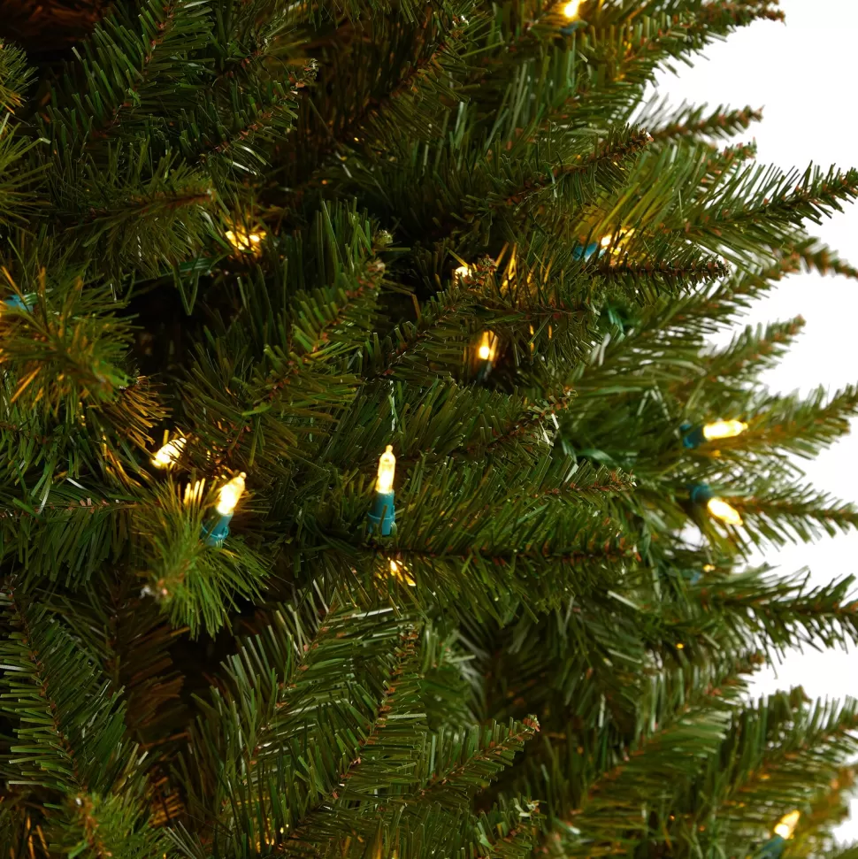 Outlet The Holiday Aisle 4' H Green Spruce Cashmere Christmas Tree With 200 Led Color Changing/Combination Lights