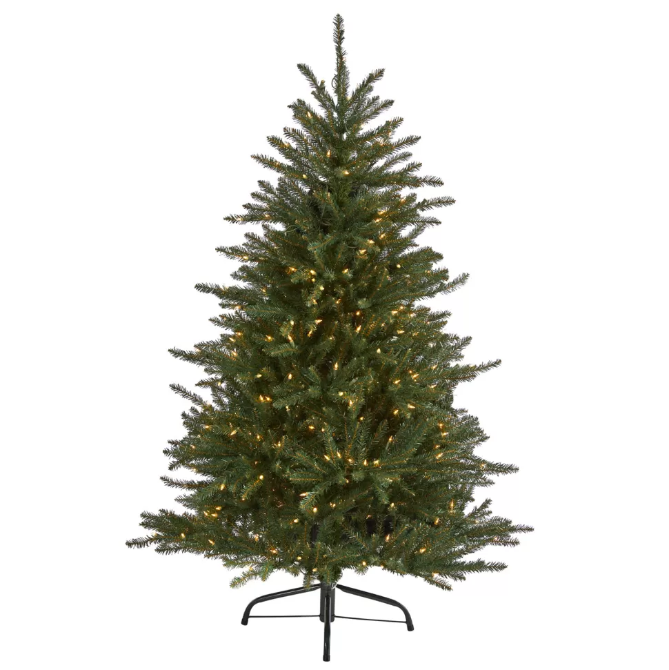 Flash Sale The Holiday Aisle 5' Green Fir Artificial Christmas Tree With 350 Clear Lights