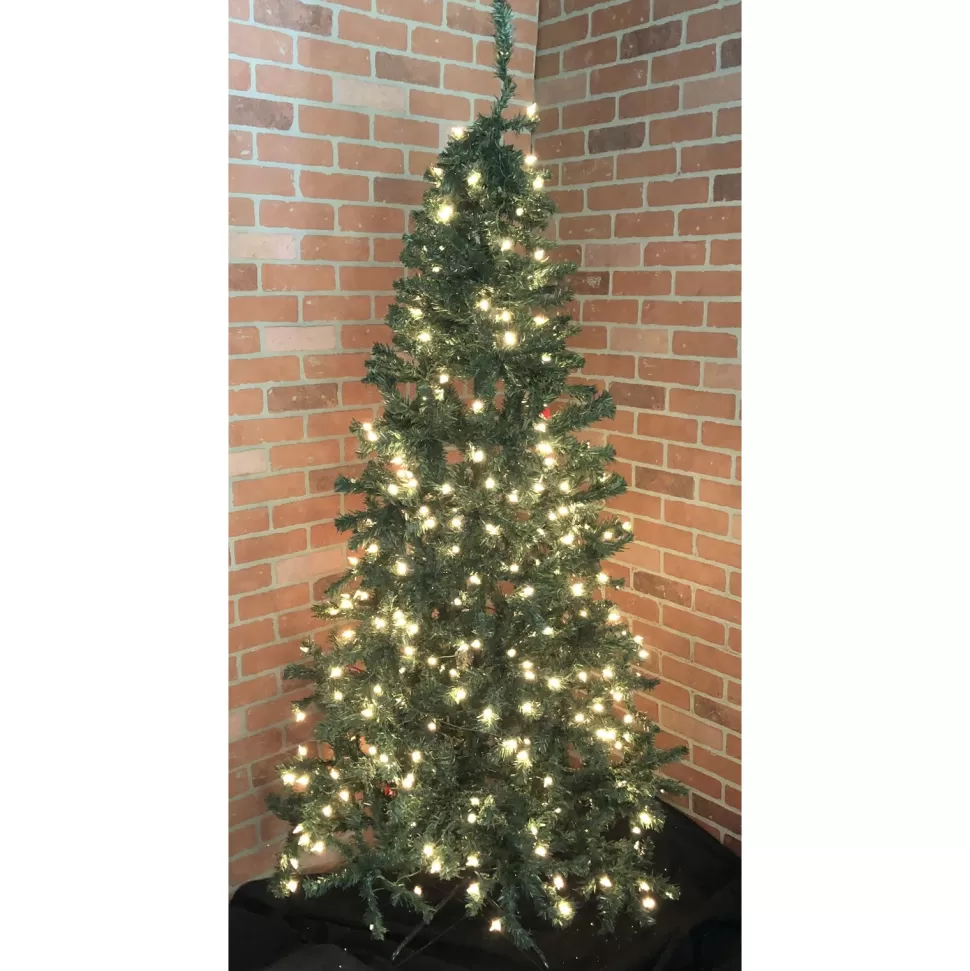 Clearance Santa's Workshop 6.5' Green Pine Artificial Christmas Tree With 250 Clear/White Lights