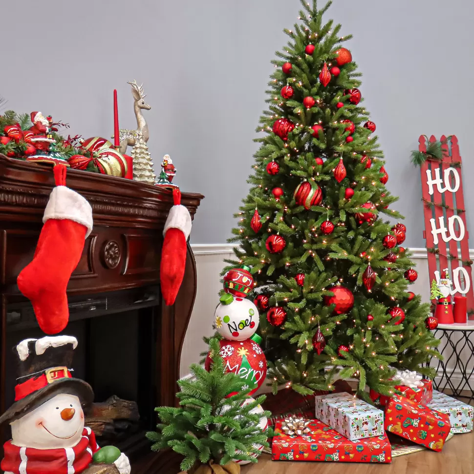 Hot Beachcrest Home 6.5' Slender Green Artificial Fir Christmas Tree With 700 Clear/White Lights