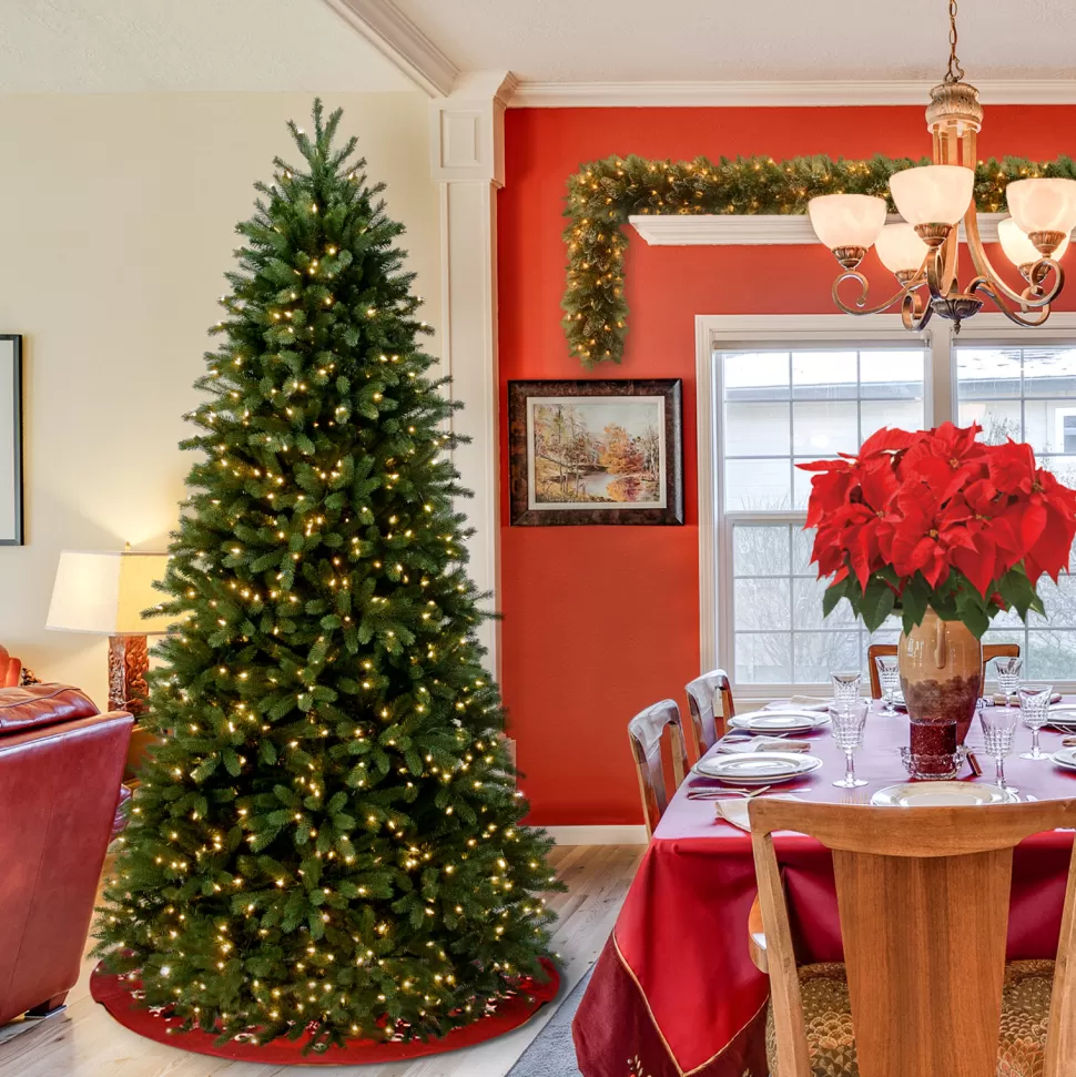 Hot Beachcrest Home 6.5' Slender Green Artificial Fir Christmas Tree With 700 Clear/White Lights