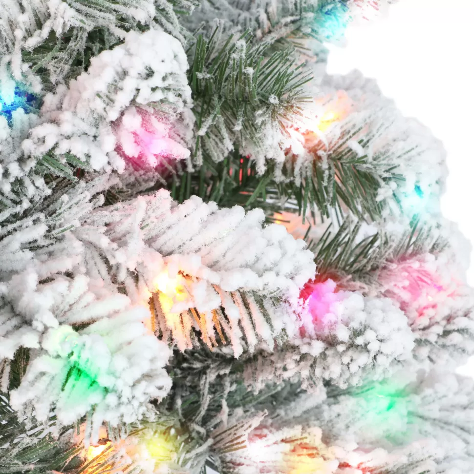 Shop The Holiday Aisle 6' 5'' H Slender Green Pine Christmas Tree With 300 Lights