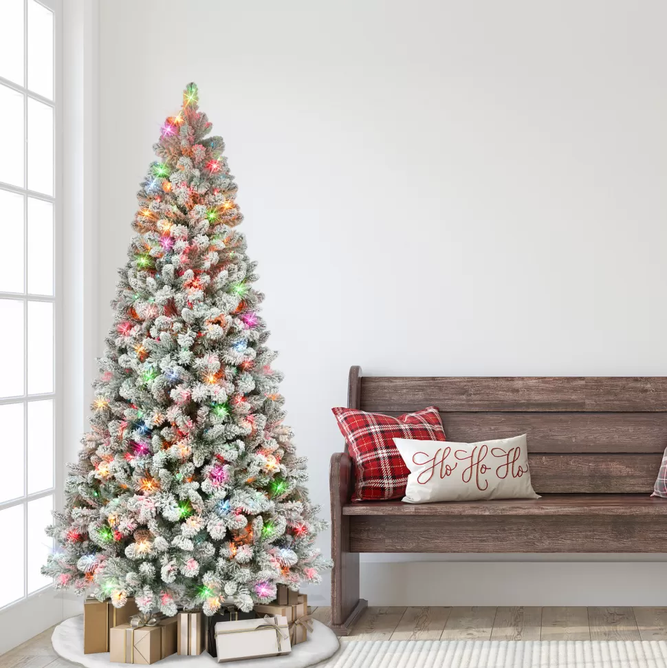 Shop The Holiday Aisle 6' 5'' H Slender Green Pine Christmas Tree With 300 Lights