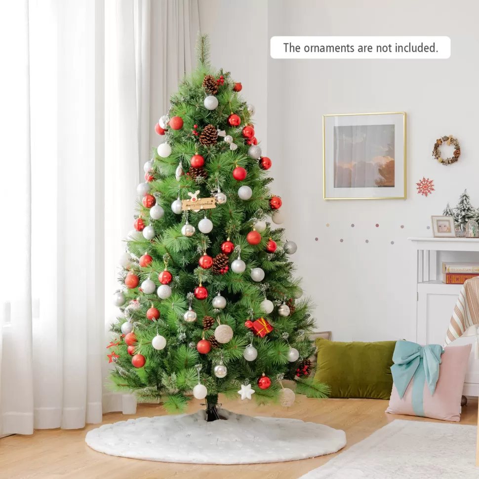 Best The Holiday Aisle 72'' H Green Cashmere Christmas Tree With 350 Led Lights