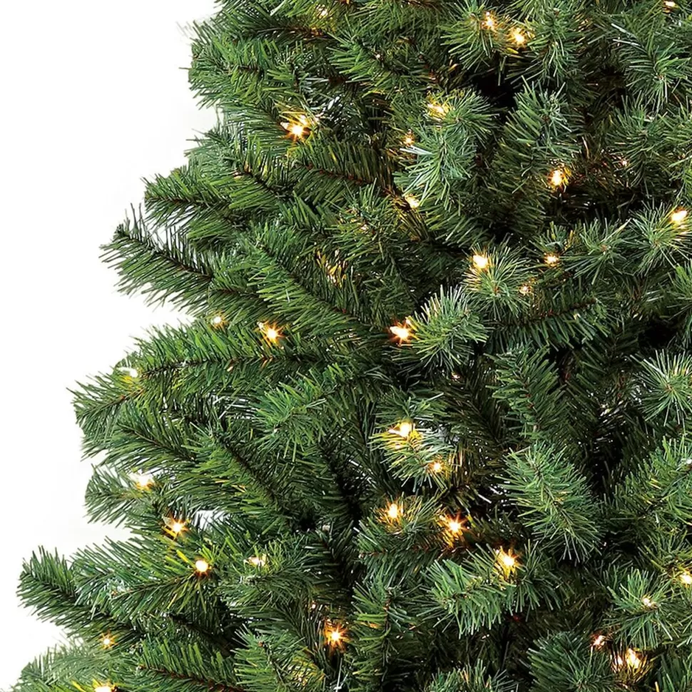 Best Sale The Holiday Aisle 7.5' Green Fir Artificial Christmas Tree With 350 Clear/White Lights