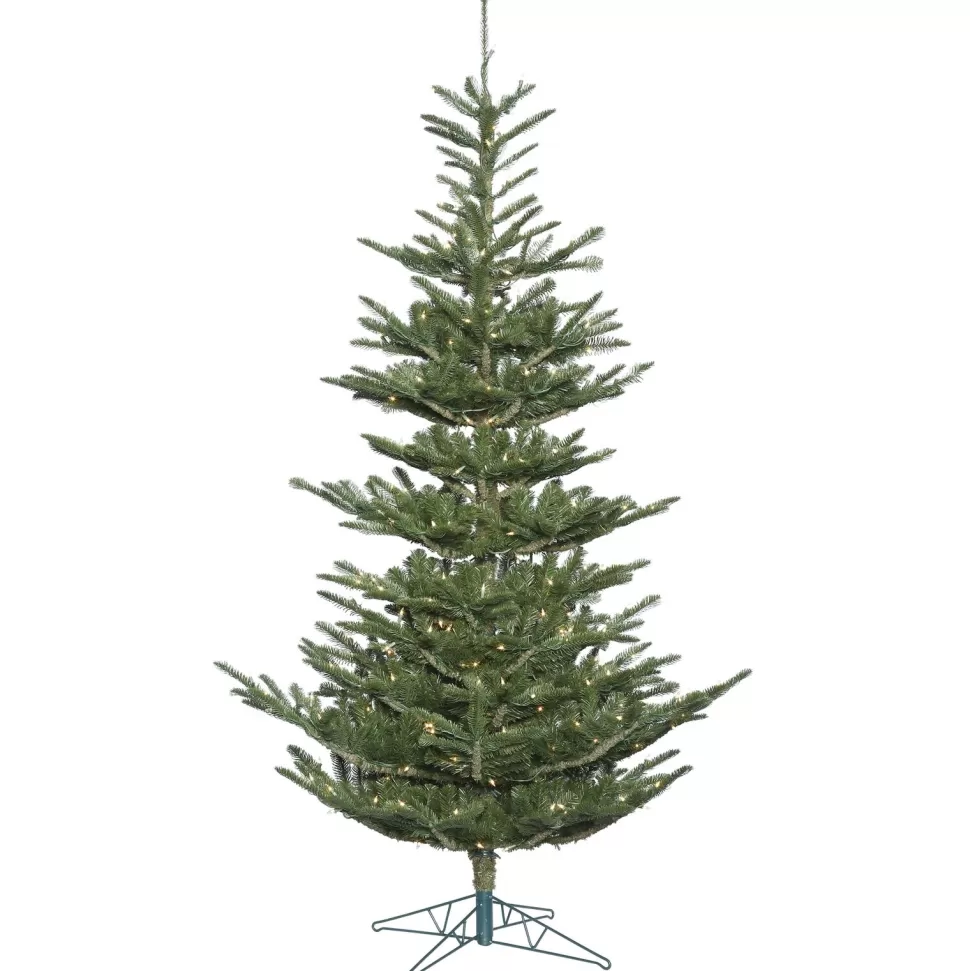 Store The Holiday Aisle 7.5' Green Spruce Artificial Christmas Tree With 400 Clear Lights With Stand