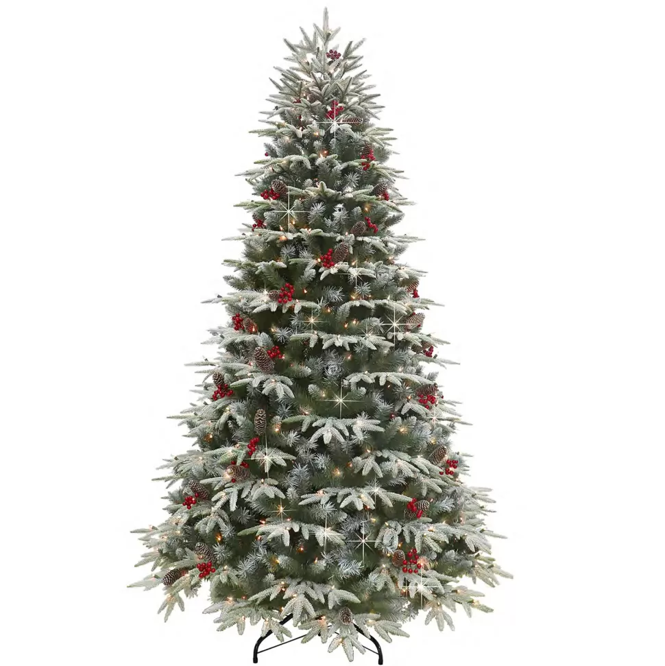 Best Sale The Holiday Aisle 7.5' Lighted Artificial Pine Christmas Tree - Stand Included