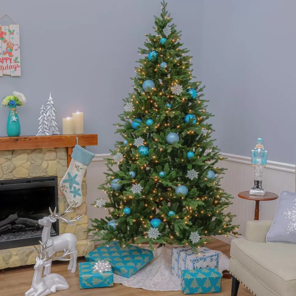 Sale The Holiday Aisle 7' 5" H Green Fir Christmas Tree With 700 Lights
