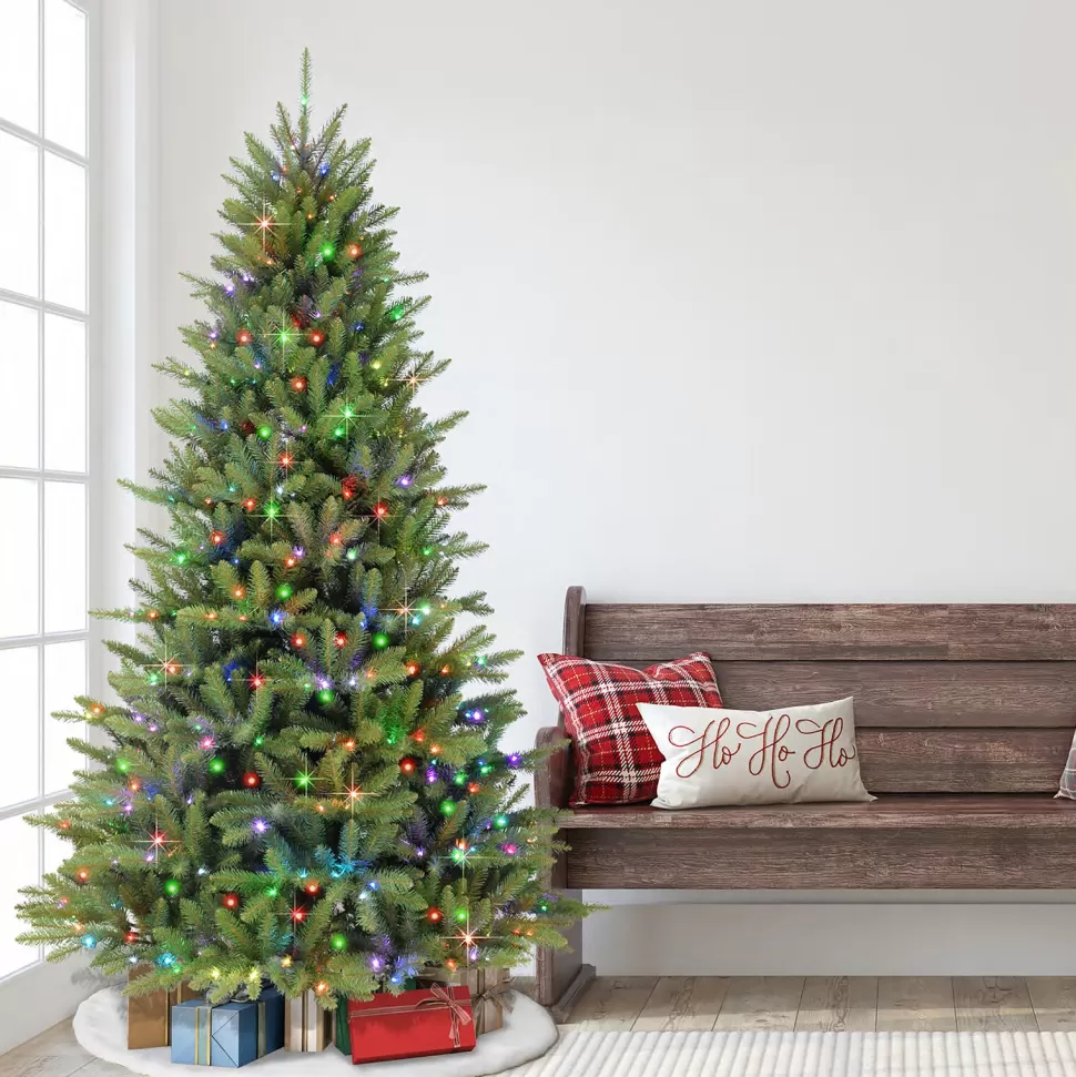New The Holiday Aisle 7' 6" H Green Fir Christmas Tree With 400 Led Lights