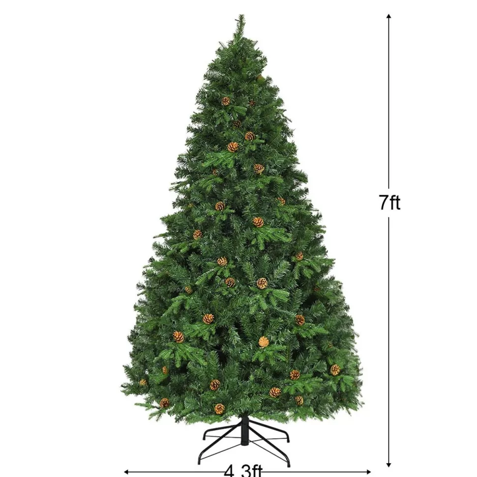 Store The Holiday Aisle 7' Green Pine Artificial Christmas Tree With 460 Single Colored Lights