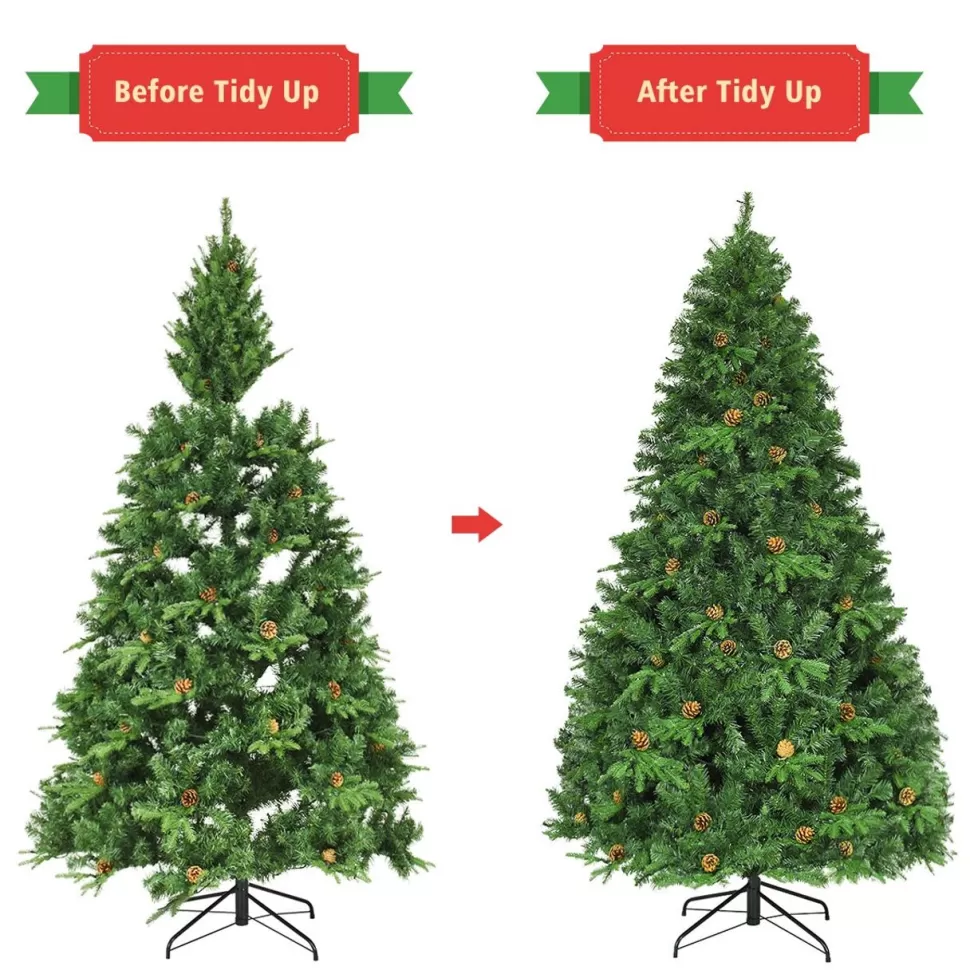 Store The Holiday Aisle 7' Green Pine Artificial Christmas Tree With 460 Single Colored Lights