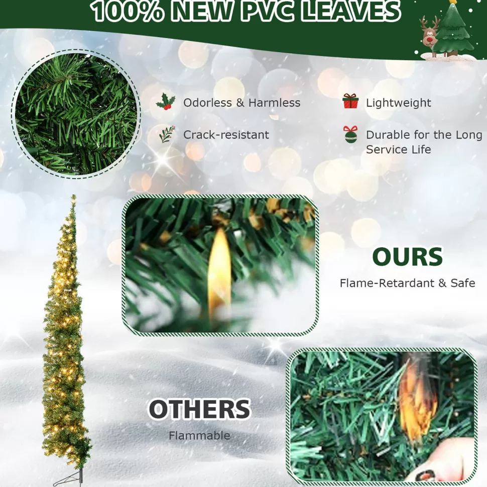 Online The Holiday Aisle 7' H Green Pine Cashmere Christmas Tree With 150 Mini Incandescent Lights