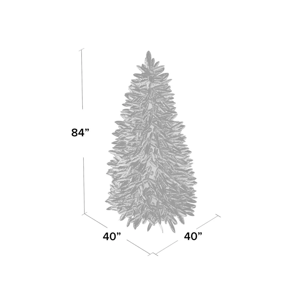 New Andover Mills 7' Slender Green Realistic Artificial Douglas Fir Christmas Tree With 300 Clear Lights