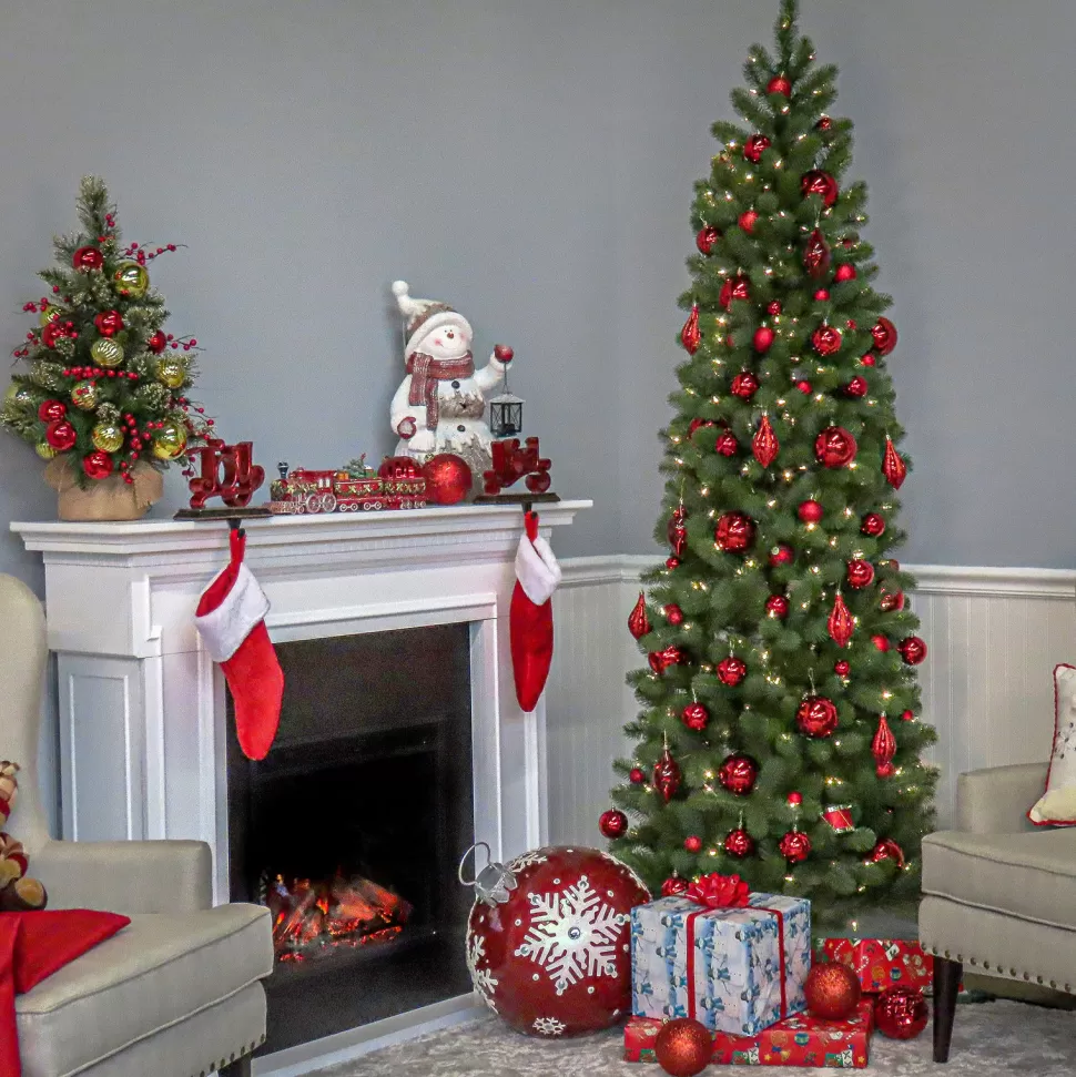 Discount Mercury Row 90' Green Fir Artificial Christmas Tree With 350 Color + Clear Lights