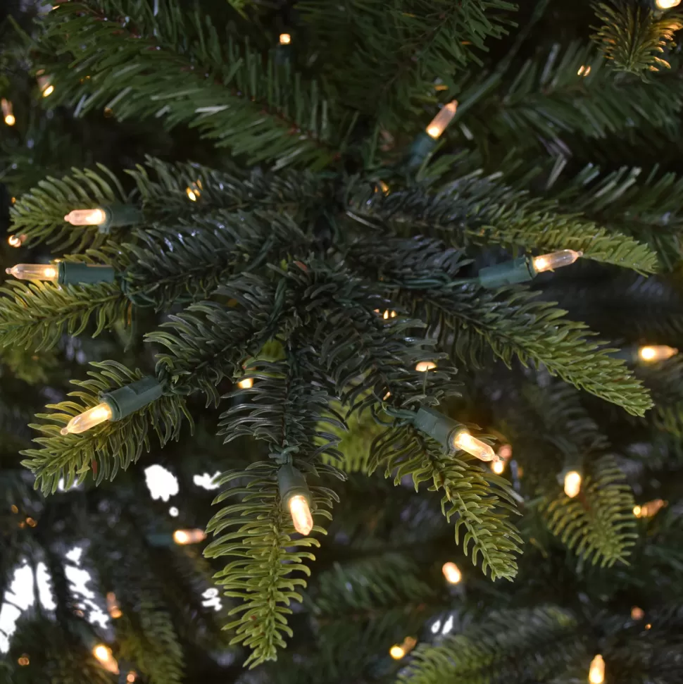 Best The Holiday Aisle 90" H Green Pvc & Pe Blend Fir Christmas Tree With 600 Led Color Changing/Combination Lights