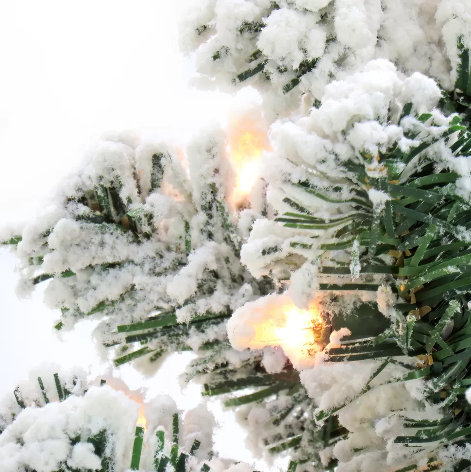 Shop The Holiday Aisle 90'' H Green Spruce Christmas Tree With 700 Led Lights