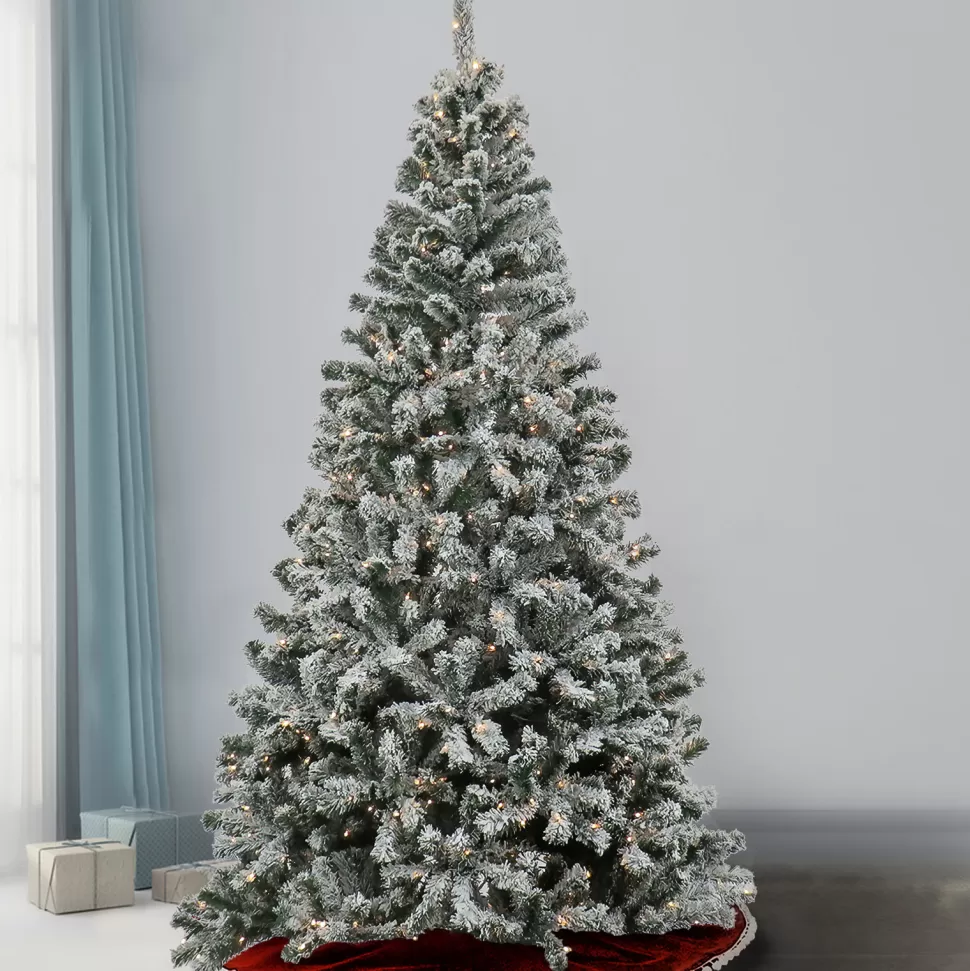 Shop The Holiday Aisle 90'' H Green Spruce Christmas Tree With 700 Led Lights
