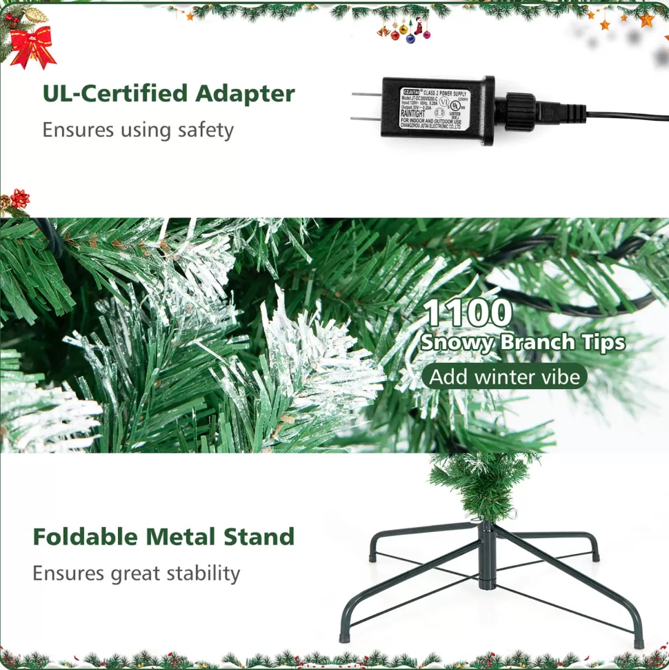 New The Holiday Aisle 90'' H Upside Down Green Artificial Hinged Christmas Tree With 400 Lights