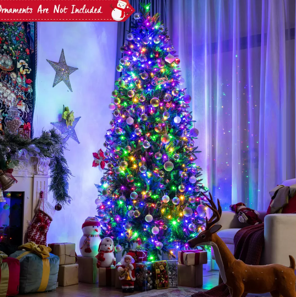 New The Holiday Aisle 96'' H Green Realistic Pine Cashmere Christmas Tree With 600 Led Color Changing/Combination Lights