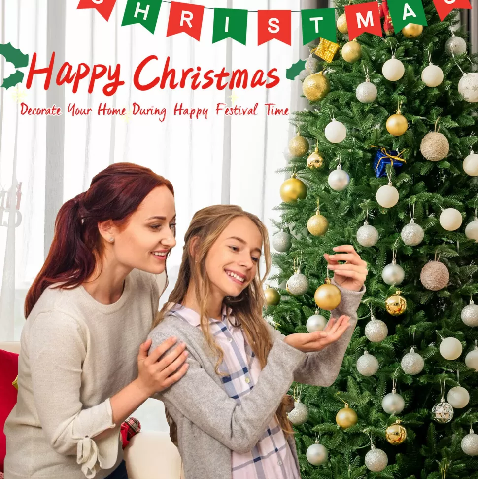 New The Holiday Aisle 96'' H Green Realistic Pine Cashmere Christmas Tree With 600 Led Color Changing/Combination Lights