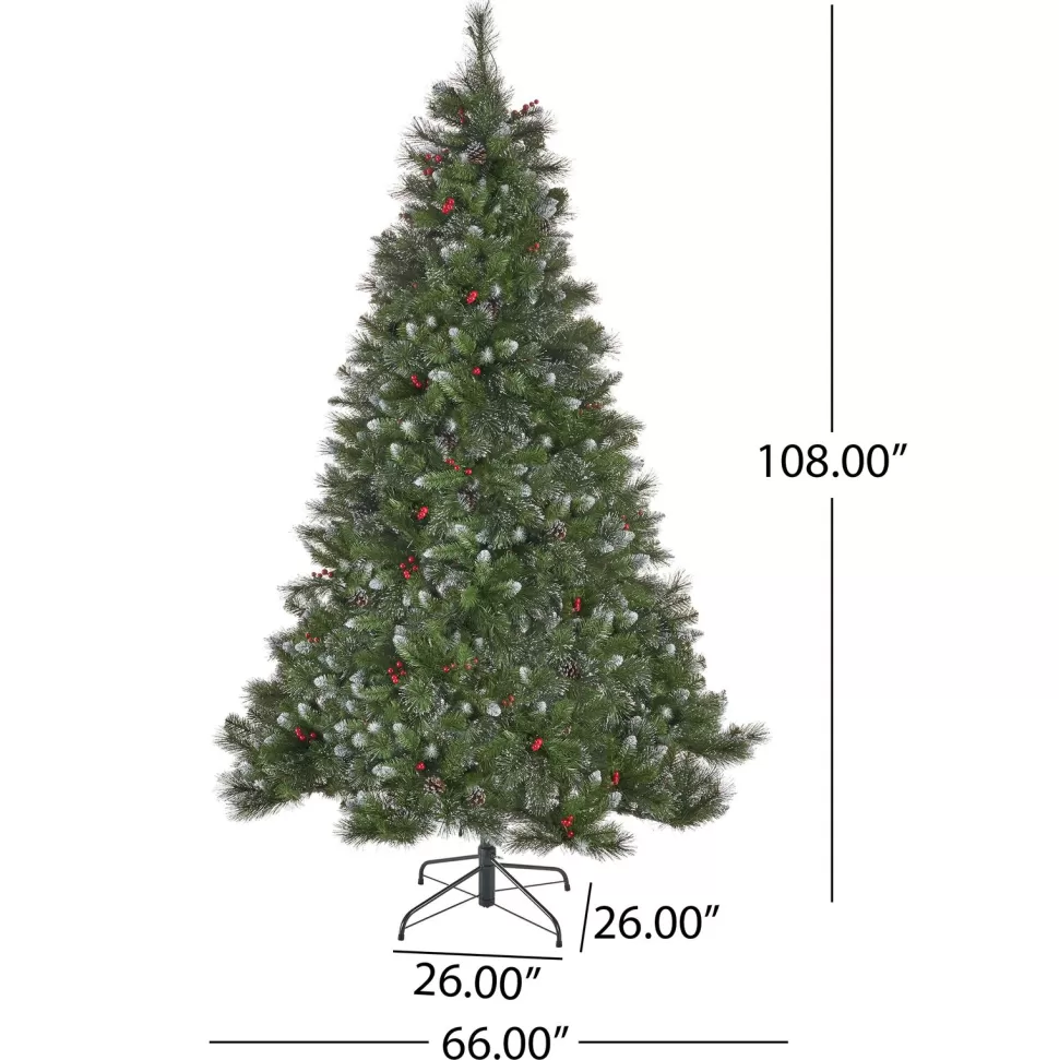 Sale The Holiday Aisle 9' Green Spruce Artificial Christmas Tree With 750 Clear Lights