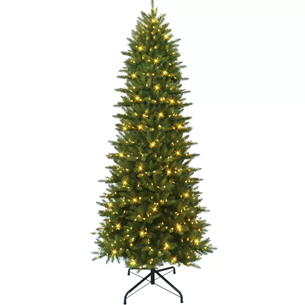 Outlet The Holiday Aisle 9' H Slender Green Pine Christmas Tree With 800 Lights