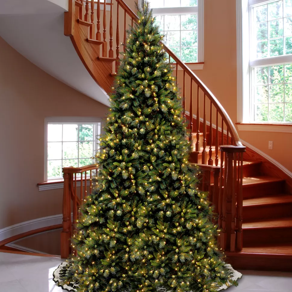 Outlet The Holiday Aisle Adrihana 12' Green Artificial Christmas Tree With 1400 Clear/White Lights