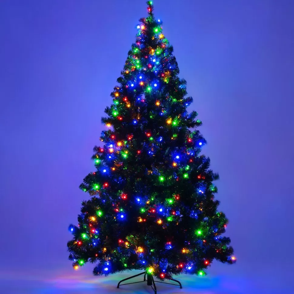 Shop The Holiday Aisle Adylina 7.5' Green Pine Artificial Christmas Tree With 550 Multi-Colored Lights