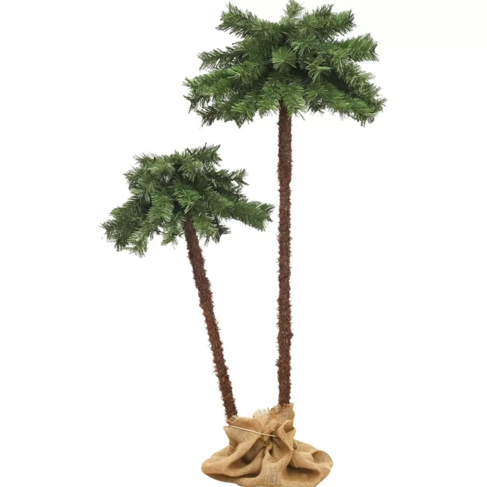 Cheap The Holiday Aisle Artificial Palm Tree Holiday Party Decoration Christmas Tree With Leds