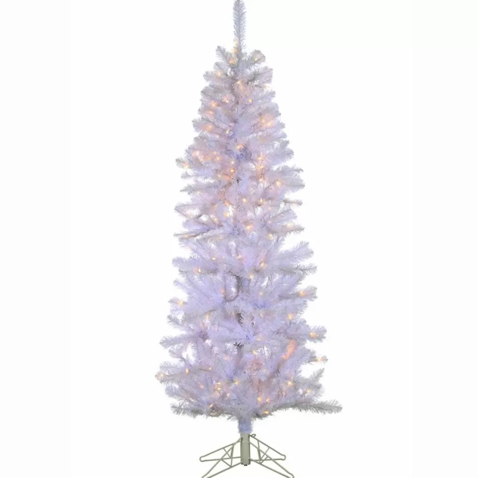 Online Mercer41 Boise 6.5' White Pine Artificial Christmas Tree With 200 Clear Lights