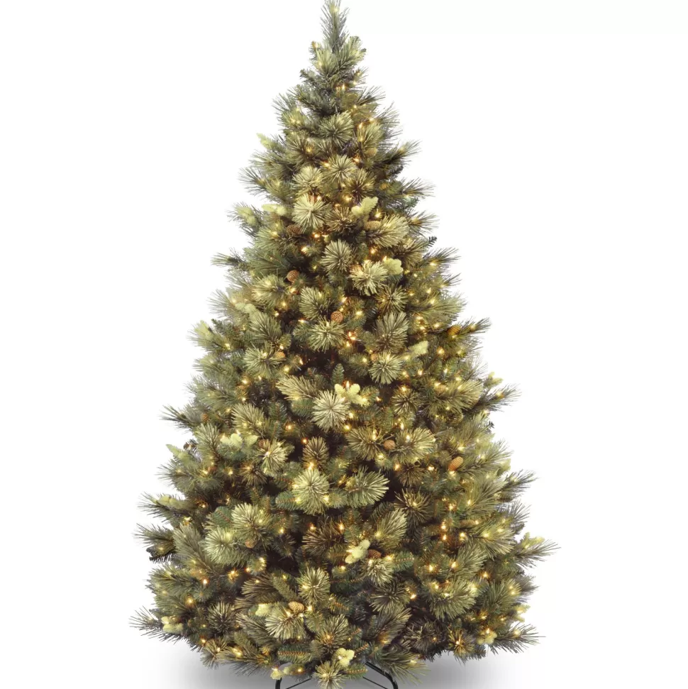 Best Sale Steelside Ceibhfhionn Pine Green Artificial Christmas Tree With Clear/White Lights
