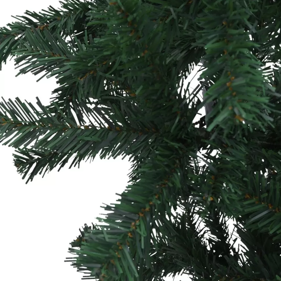 Sale The Holiday Aisle Christmas Tree Upside-Down Artificial Xmas Tree With Leds And Ball Set