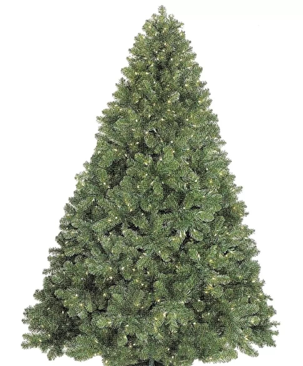 Clearance Queens of Christmas Classic Sequoia 14' Green Pine Artificial Christmas Tree With 3500 White Lights
