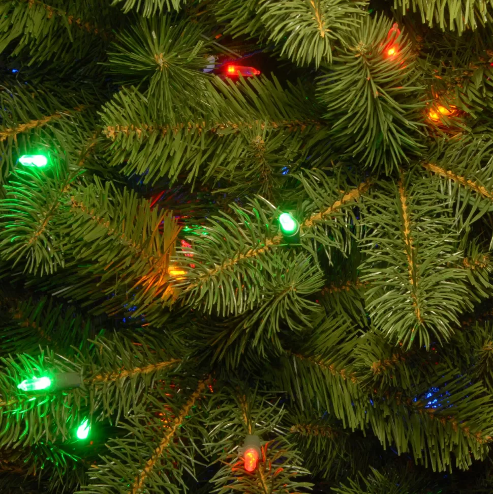 Shop The Holiday Aisle Downswept Douglas 4' 5" H Green Fir Artificial Christmas Tree With 300 Led Color Changing/Combination Lights