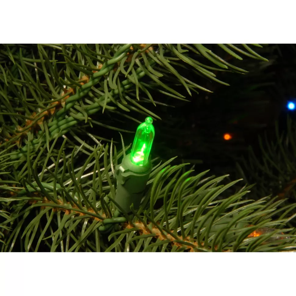 Shop The Holiday Aisle Downswept Douglas 4' 5" H Green Fir Artificial Christmas Tree With 300 Led Color Changing/Combination Lights